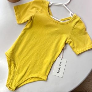 Little James | Paradise Strap Bodysuit - Yellow (girls 4-5Y)